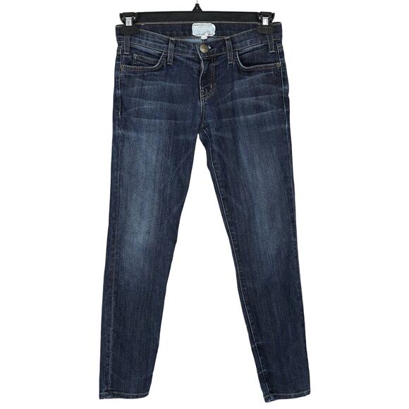 Current Elliot Jeans Womens Sz 0 The Stiletto Skinny Blue Stretch Denim 24 Waist - Picture 1 of 9
